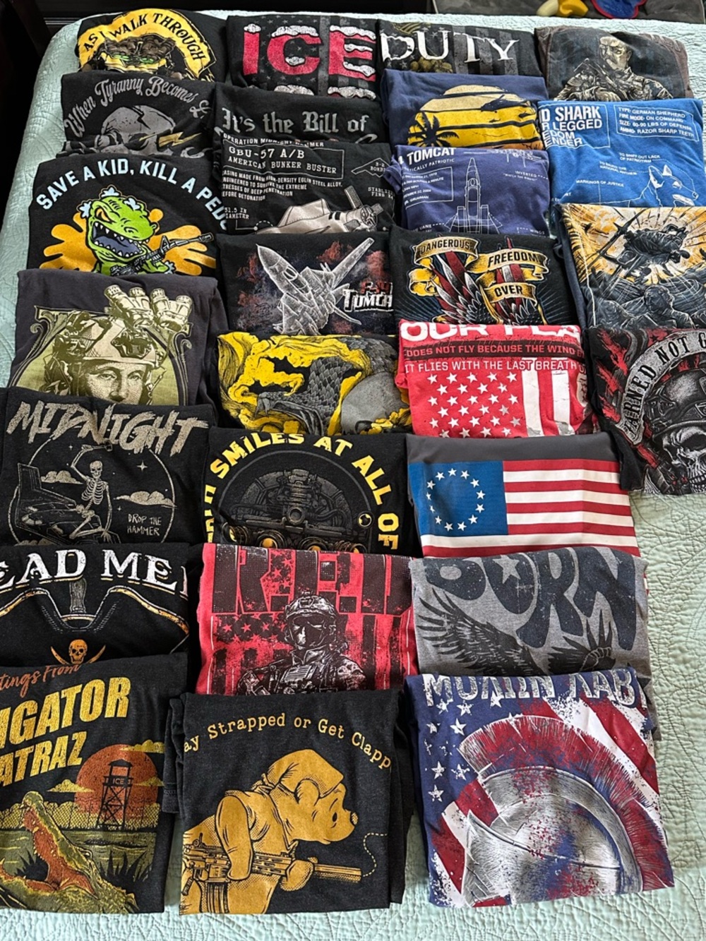 Nine Line Apparel 27 Graphic Patriotic American Tee Shirts Size Large - Picture 2 of 14
